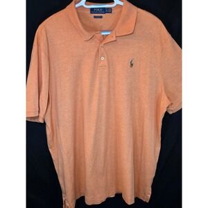 Polo Ralph Lauren Men's Classic Fit Peach Polo Shirt XL